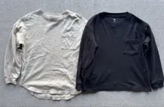 UNIQLO GU 130 ロンT 2枚 ユニクロ