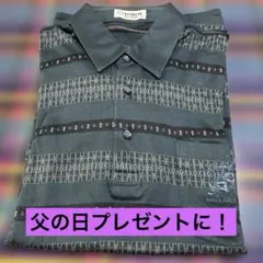 TROY GOLF長袖ポロシャツ グリーン系 総柄のサムネイル