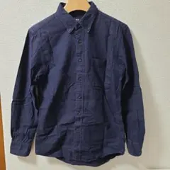 ユニクロ ネイビー ボタンダウンシャツ 長袖 XSサイズ