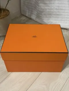 【美品】エルメス オレンジボックス 空箱 ピコタンPMサイズ用 リボン付