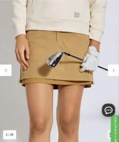 ほぼ未使用 PW CIRCULUS バイカラースカート ゴルフスカート ゴルフ