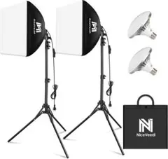 【26年最新】NiceVeediソフトボックスライトキット40x40cm(x2)