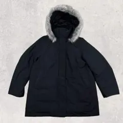 ユニクロ ハイブリッドダウンコート L ファー付 3way 2023年製