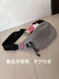 新品未使用　タグ付き　DIESEL グレー ウエストポーチのサムネイル