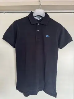 LACOSTE 半袖ポロシャツ 黒 青ワニ EXCLUSIVE EDITION
