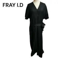 【美品】FRAY I.D オールインワン パンツ　ブラック サイズ1