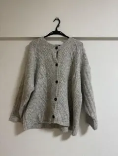 SAMANSA Mos2 ニット ケーブル柄前後2WAYニット