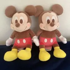 ミッキーマウス bigぬいぐるみ 2体