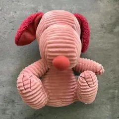 スヌーピー コーデュロイ ピンク ぬいぐるみ 新品 タグ付き