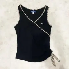 Burberry Blue Label ノースリーブ　ノバチェック　ホースロゴ