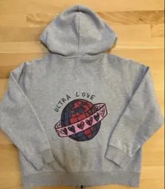 美品　BONTON ULTRA LOVE 地球儀 フルジップパーカー　140