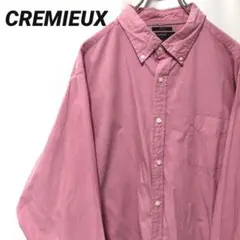 C1662 CREMIEUX ボタンダウン 長袖シャツ ピンク 2XL メンズ