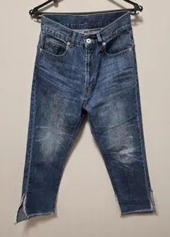 Omekashi　デニムパンツ　ダメージ加工　インディゴ　SIZE1