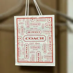 COACH ショッピングバッグ ロゴ入り