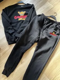 しまむら　ガーフィールド プリント スウェットセットアップ　Lサイズ　裏起毛