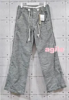 agile 麻混カーゴパンツ シンチバック M