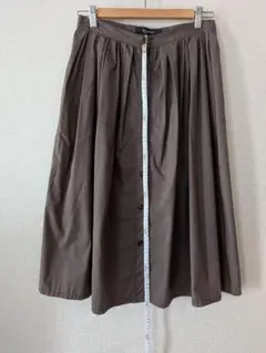 BRAHMIN フレアスカート カーキ　Ｌのサムネイル
