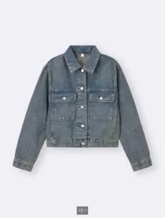 GU デニムブルゾン ブルー S