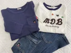 ミキハウス　ダブルビー　ロンT ワッフル　デニム　130・140 まとめ売り