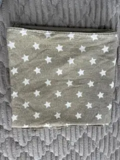 星柄グレーおくるみ・ブランケット