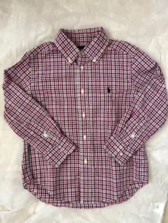 Ralph Lauren チェック柄 長袖シャツ 4T