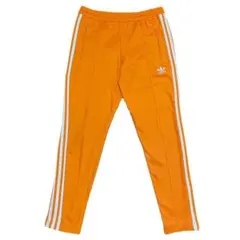 ベッケンバウアー 古着 adidas アディダス トラックパンツ オレンジ M