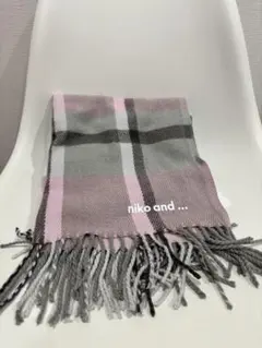 niko and ... チェック柄マフラー