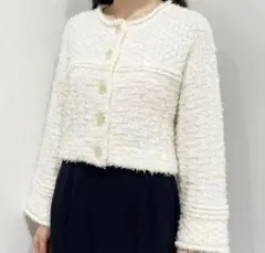 COCODEAL コットンフェザーMIXショートジャケット