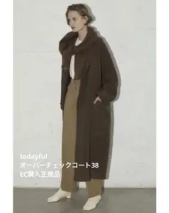 TODAYFUL オーバーチェックコート サイズ38