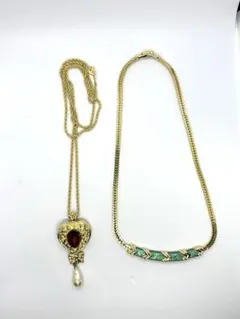 AVON ネックレス 2本セット ゴールド