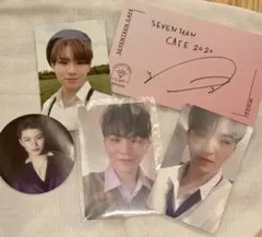 SEVENTEEN ウジ トレカ3枚＋カフェメッセージ1枚＋シール1枚セット！