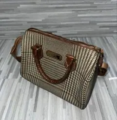 美品POLO RALPH LAUREN ラルフローレンハンドバッグ2way千鳥柄