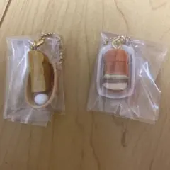 コメダ珈琲店 ボールチェーン付きマスコット 2종 세트