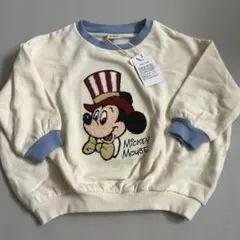 リトシー　ディズニー　Littc トレーナー　ミッキー　刺繍　しまむらバースデー