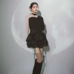 darich ランダムフリルミニスカート