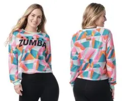 ZUMBA ウェアM メッシュトップス　長袖　ズンバ