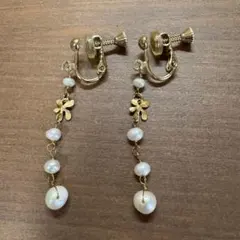 Anemone アネモネ パールフラワーイヤリング