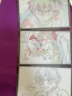 ufotable DINING お楽しくじ ポストカード 我妻善逸 3枚