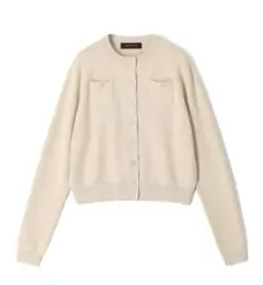 CABaN コットンカシミヤ クルーネックカーディガン