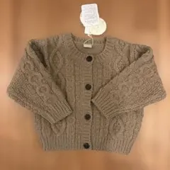 【最終価格！未使用】tete a tete　ケーブル　ニット　カーディガン　95