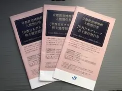 JR jr 西日本　株主優待券　３冊
