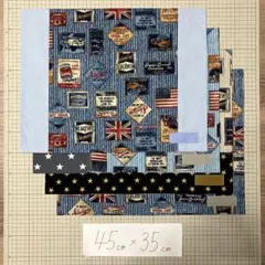 45×35 4枚セット　ランチョンマット　ランチクロス　ナフキン　ハンドメイド