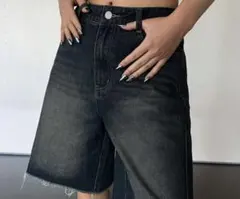 SHIEN デニム　ハーフパンツ　XL