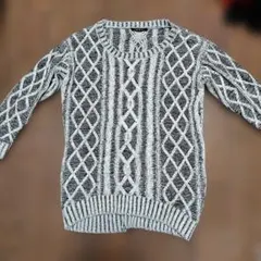 INGNI ケーブルニット セーター ブラック・ホワイト