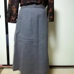 最終再値下げ昭和レトロスカート♡ウール100%vintage♡くるみボタン付き