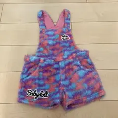BABYDOLL ファー迷彩ショートオーバーオール 120