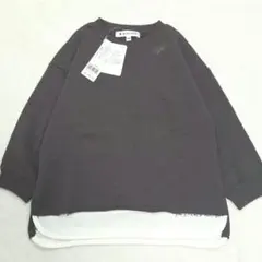 新品未使用タグ付き GLOBAL WORK レイヤード風トレーナー 100cm