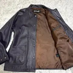 極美品/XL位⭐️ショット×ジャーナルスタンダード　ラムレザー　ダークブラウン