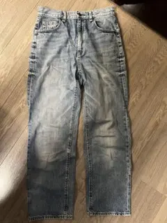 GU ストレートレッグデニム 100%綿