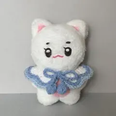 ぬい服 ケープ Wブルー